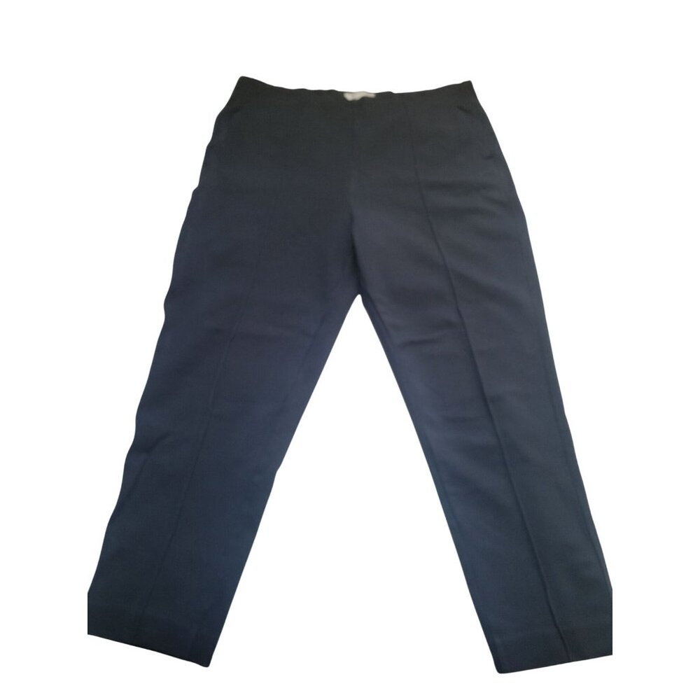 Everlane Pant Stretch Elastic Waist Slacks Black Drawstring Women Size XL Casual